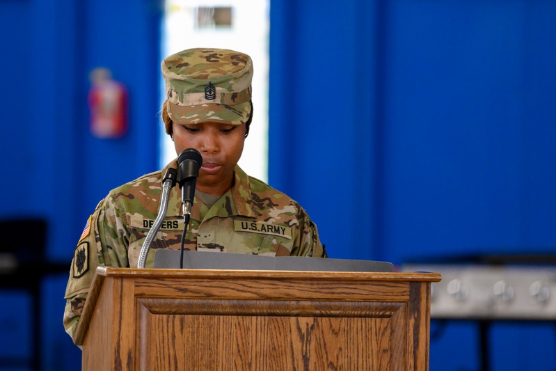 Change of Responsibility ceremony, USANEC-BE