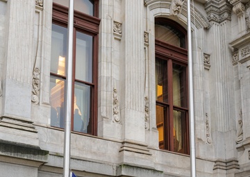 Navy and Marine Corps 250 CNO Delivers Navy Birthday Message at Philadelphia City Hall
