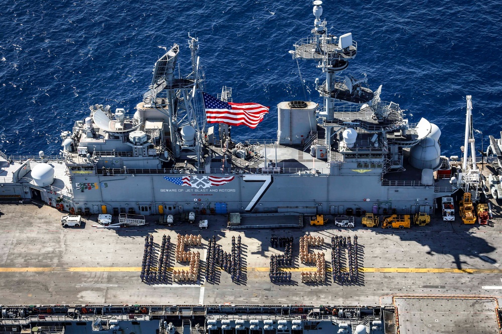 USS Iwo Jima Celebrates Navy 250th Birthday USS Iwo Jima Celebrates Navy 250th Birthday