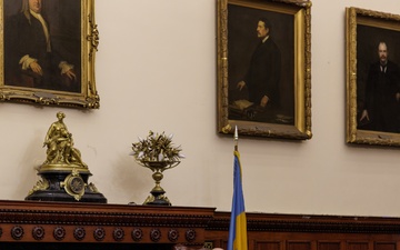 Navy and Marine Corps 250 CNO Delivers Navy Birthday Message at Philadelphia City Hall