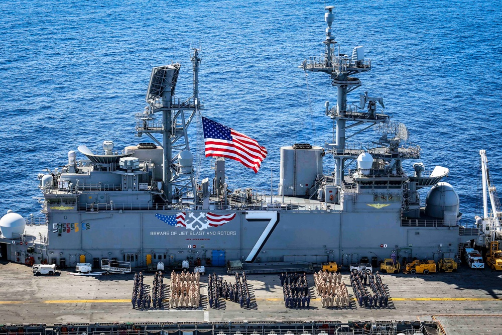 USS Iwo Jima Celebrates Navy 250th Birthday USS Iwo Jima Celebrates Navy 250th Birthday