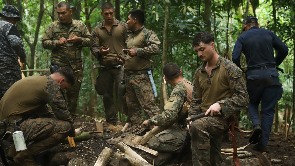 Combined Jungle Operations Course Primitive Fire and Water Filtration