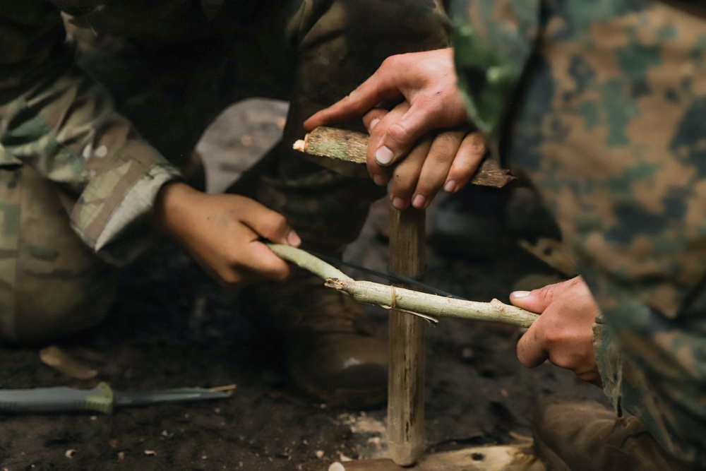 Combined Jungle Operations Course Primitive Fire and Water Filtration