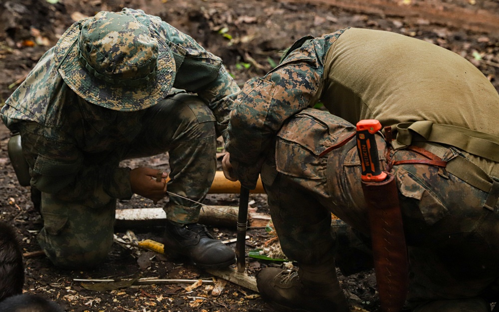 Combined Jungle Operations Course Primitive Fire and Water Filtration