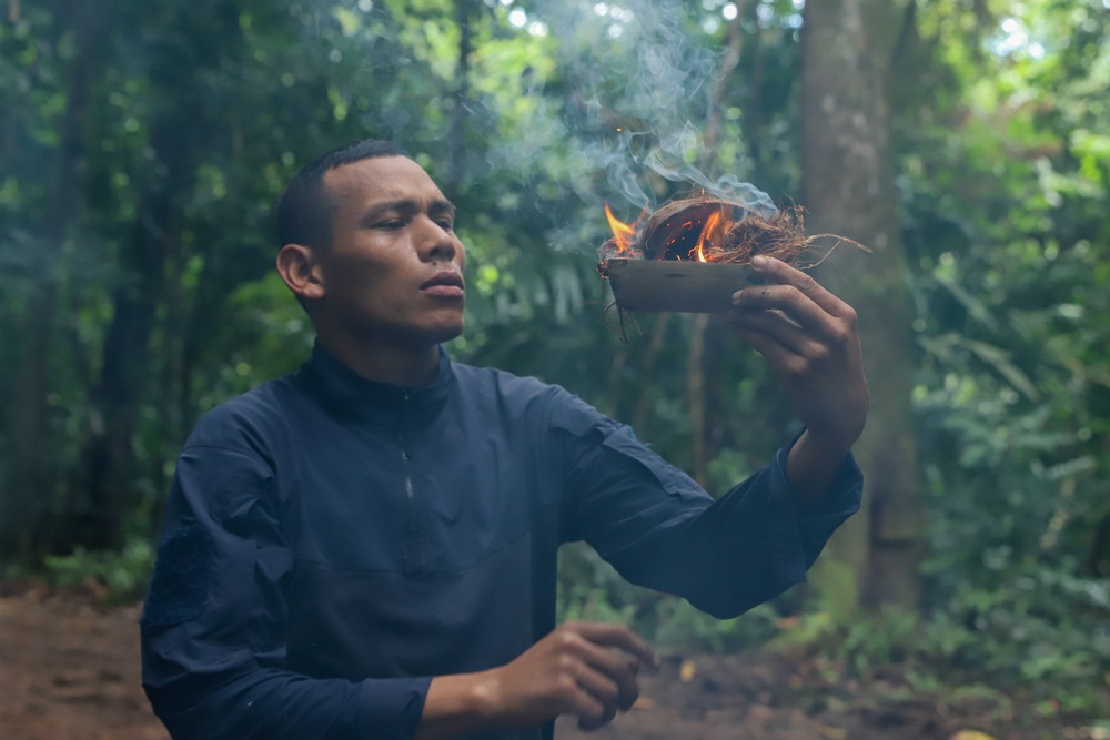 Combined Jungle Operations Course Primitive Fire and Water Filtration