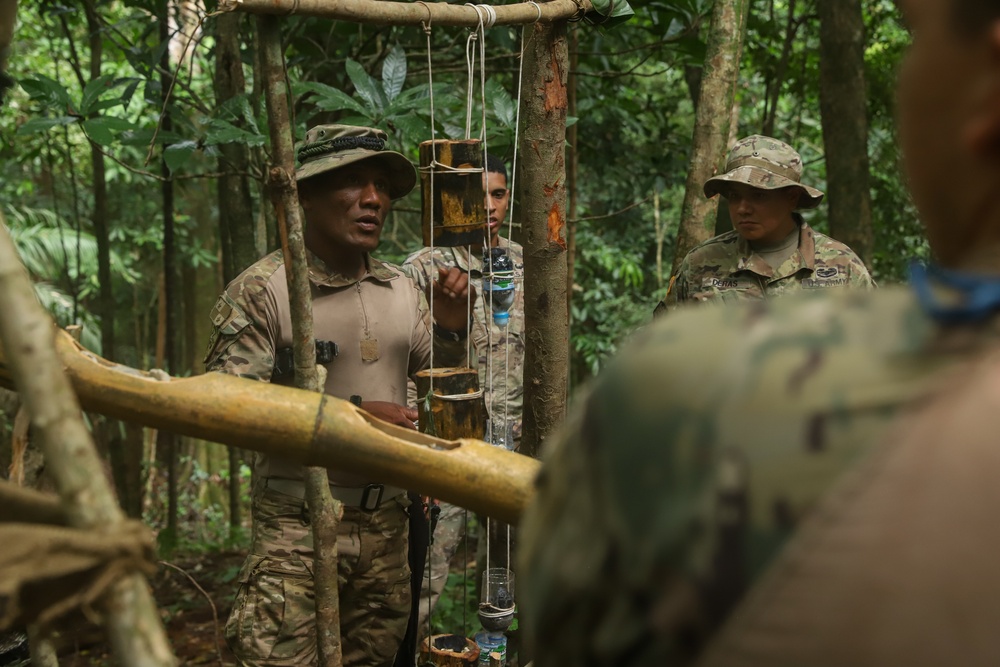 Combined Jungle Operations Course Primitive Fire and Water Filtration