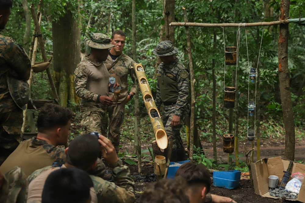 Combined Jungle Operations Course Primitive Fire and Water Filtration
