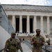 Mississippi Army National Guard Soldiers on patrol at the Lincoln Memorial