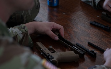 West Virginia Joint Task Force members attend safety training on M17 pistols