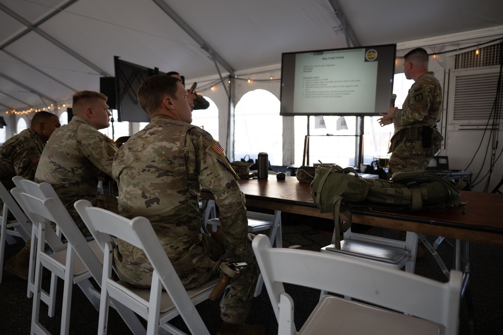West Virginia Joint Task Force members attend safety training on M17 pistols
