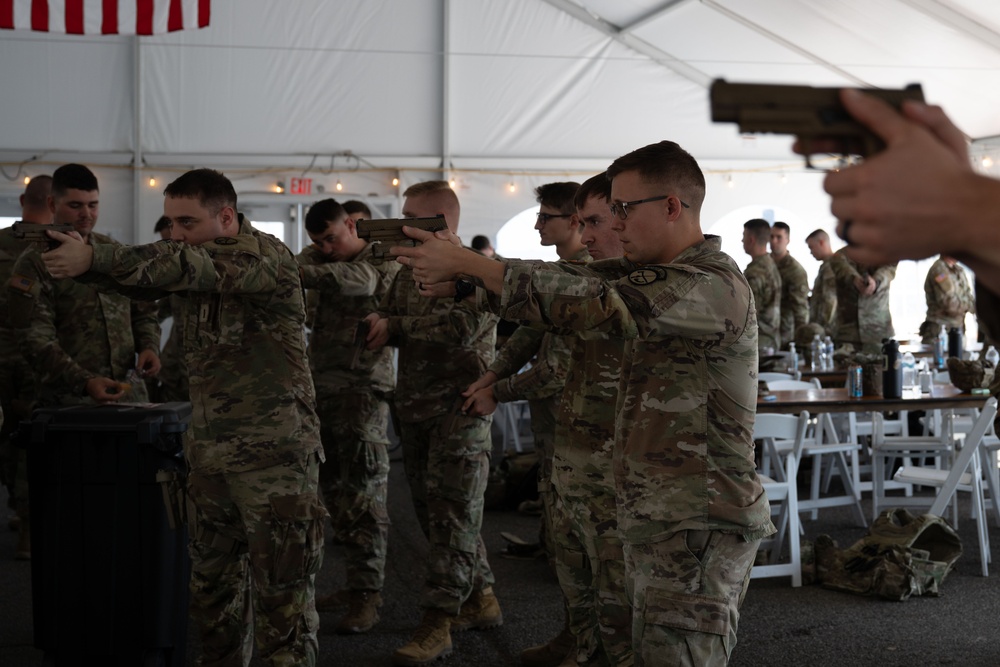 West Virginia Joint Task Force members attend safety training on M17 pistols
