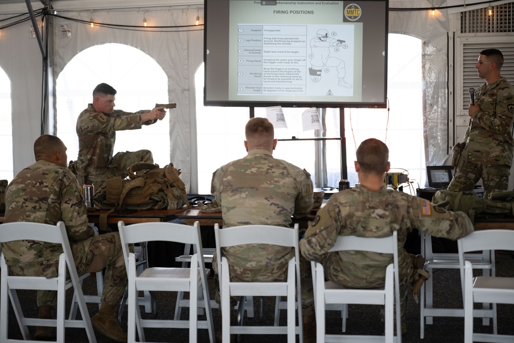 West Virginia Joint Task Force members attend safety training on M17 pistols