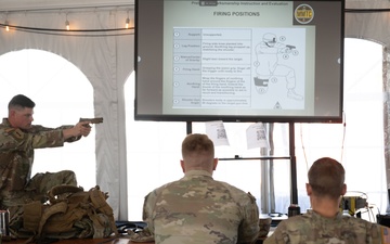 West Virginia Joint Task Force members attend safety training on M17 pistols