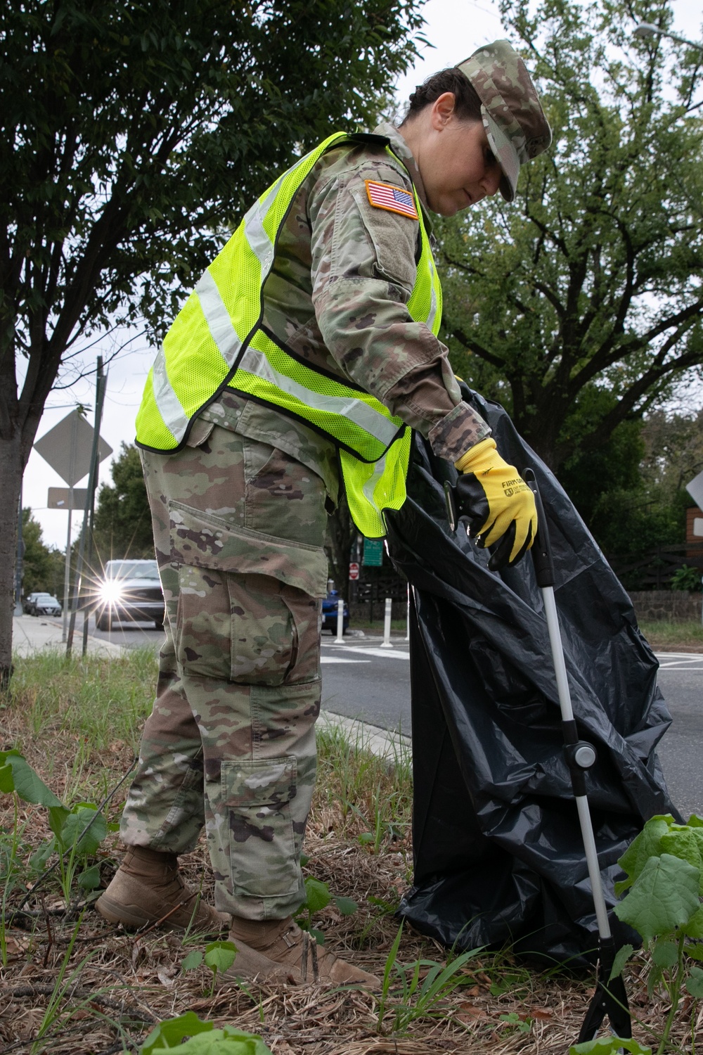 DC National Guard Beautification on 19th Street SE