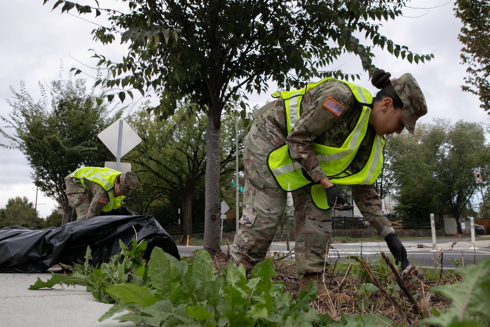 DC National Guard Beautification on 19th Street SE