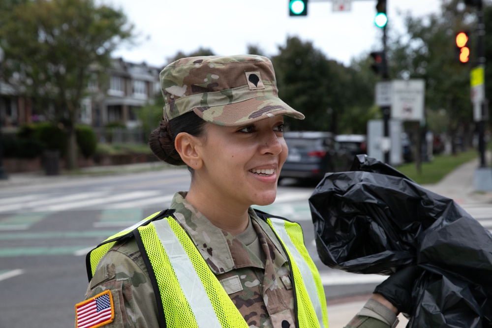 DC National Guard Beautification on 19th Street SE