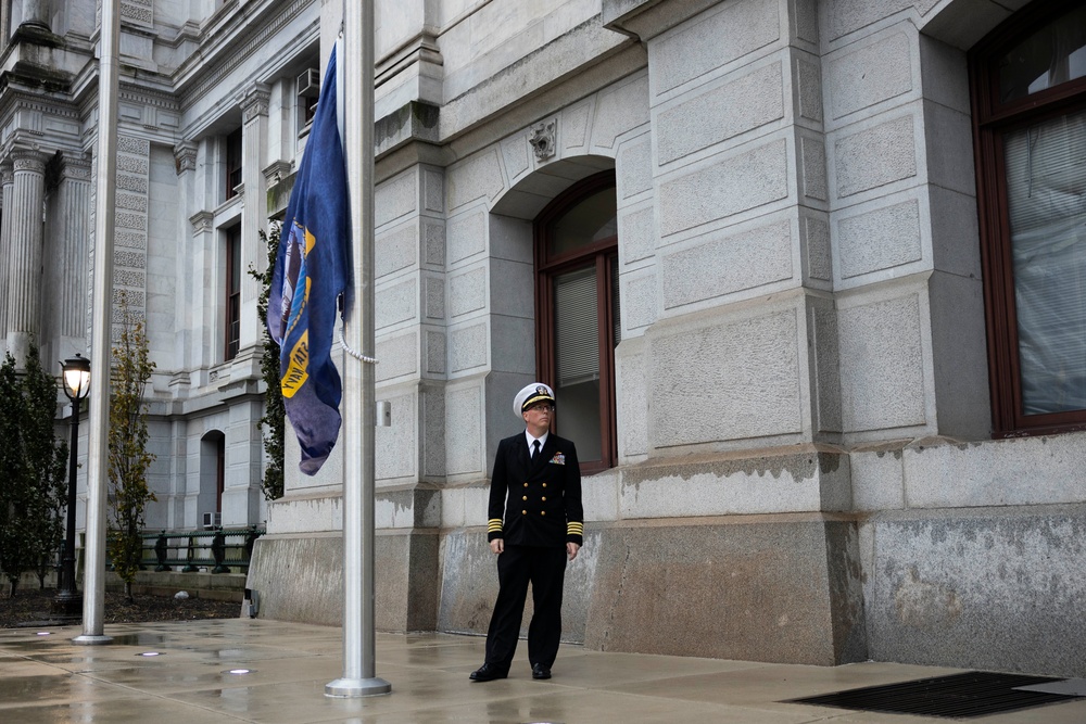NMC 250 Philadelphia: Flag raising ceremony