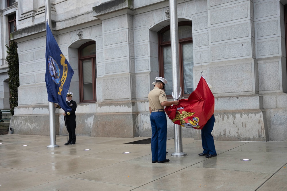 NMC 250 Philadelphia: Flag raising ceremony