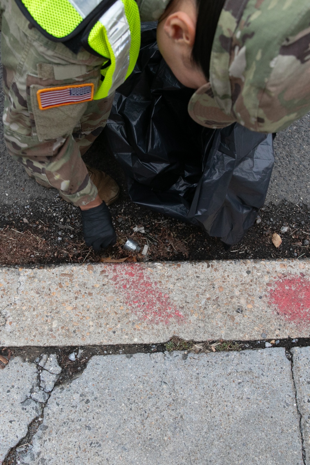 DC National Guard Beautification on 19th Street SE