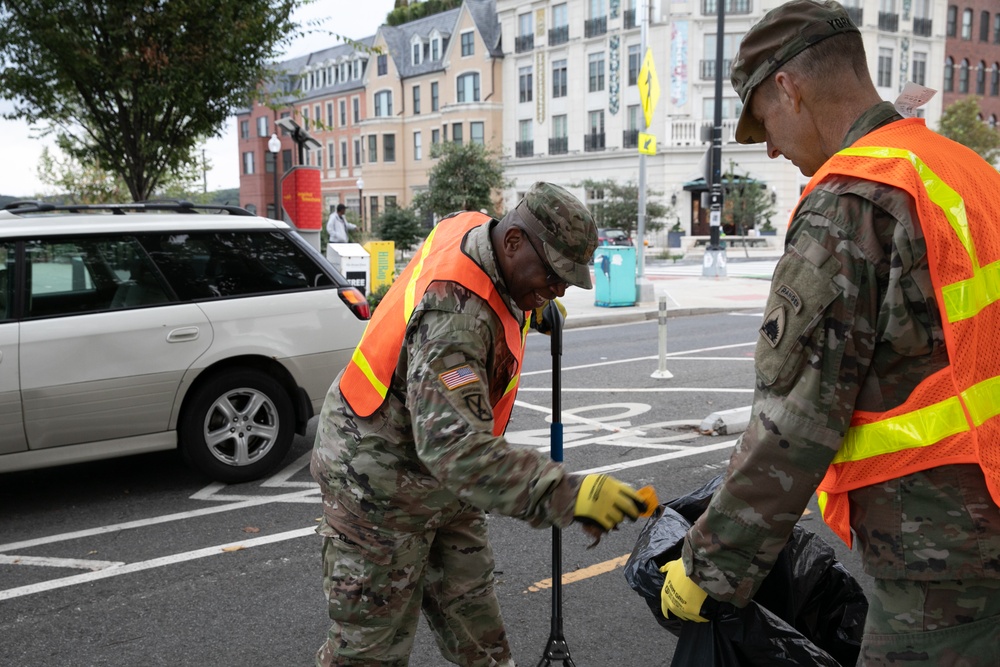 DC National Guard Beautification on 19th Street SE
