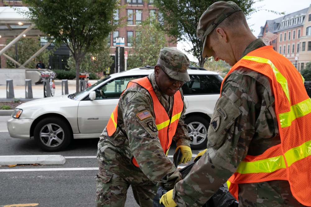 DC National Guard Beautification on 19th Street SE