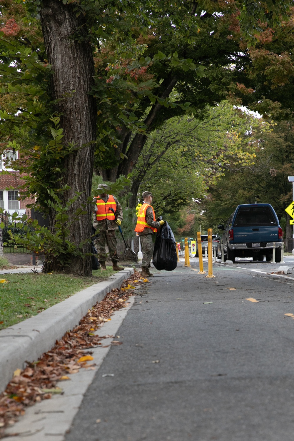 DC National Guard Beautification on 19th Street SE