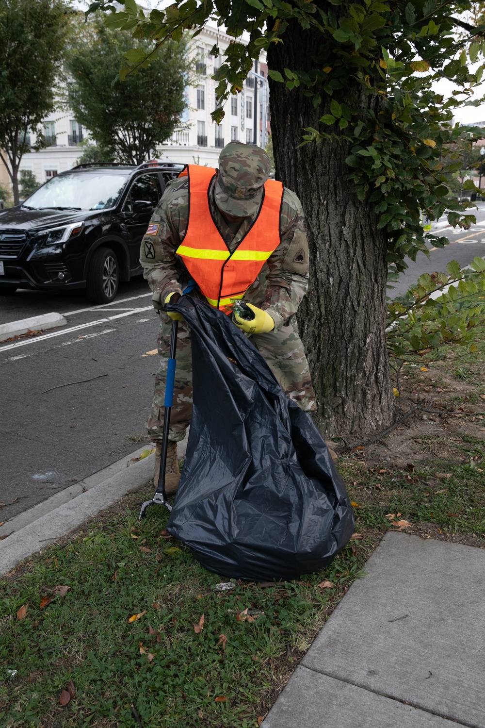 DC National Guard Beautification on 19th Street SE DC National Guard Beautification on 19th Street SE