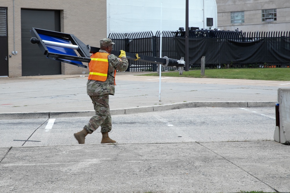 DC National Guard Beautification on 19th Street SE