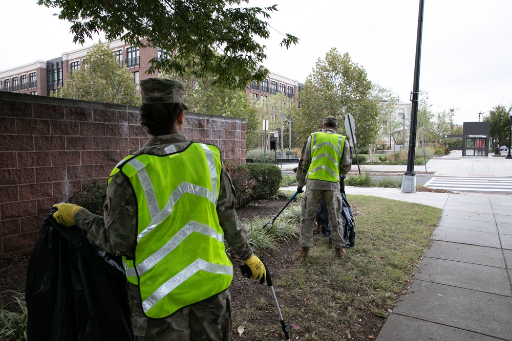 DC National Guard Beautification on 19th Street SE