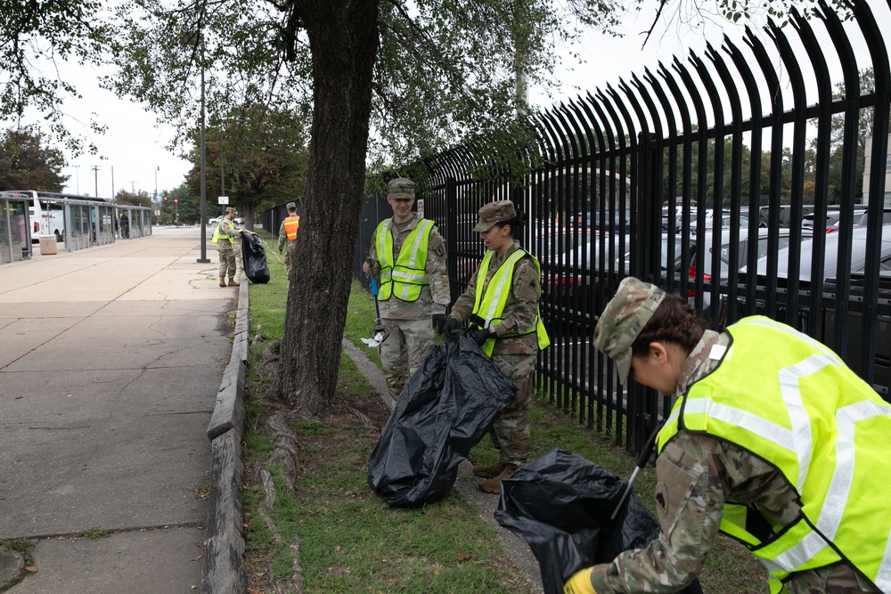 DC National Guard Beautification on 19th Street SE