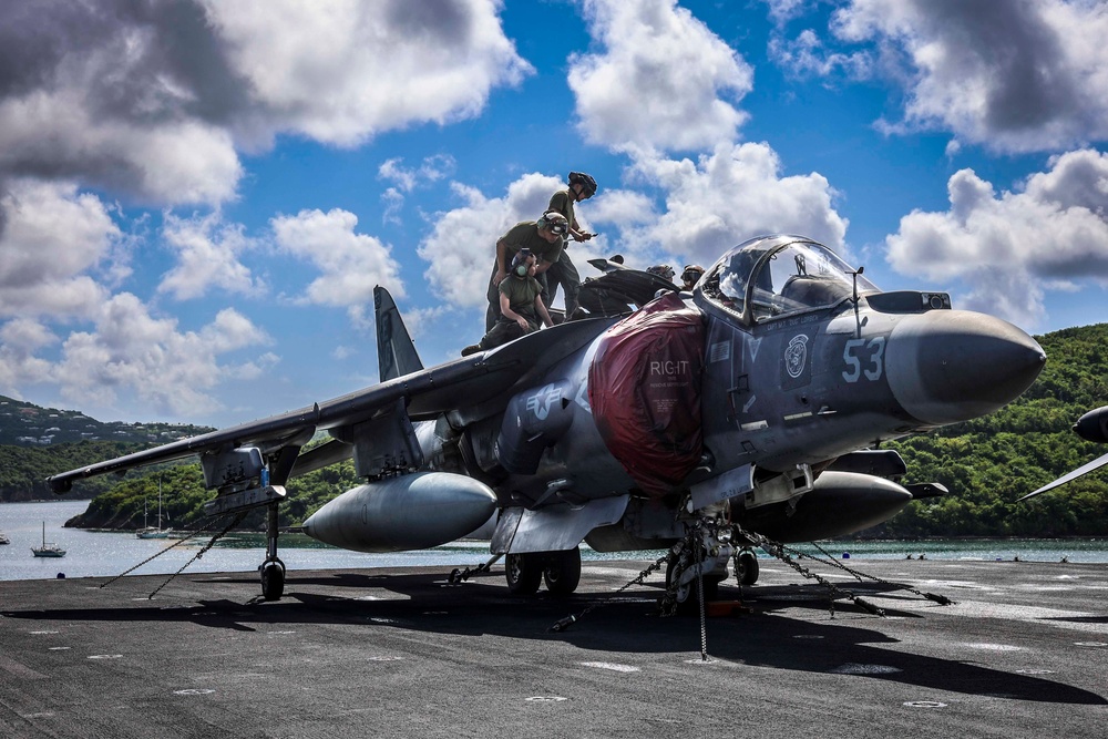 USS Iwo Jima Pulls Into St. Thomas, U.S. Virgin Islands