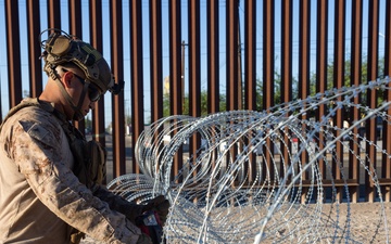 JTF-SB Marines continue conducting barrier reinforcement operations