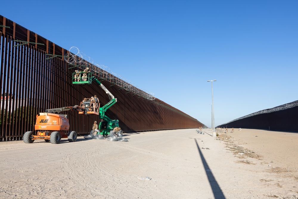 JTF-SB Marines continue conducting barrier reinforcement operations