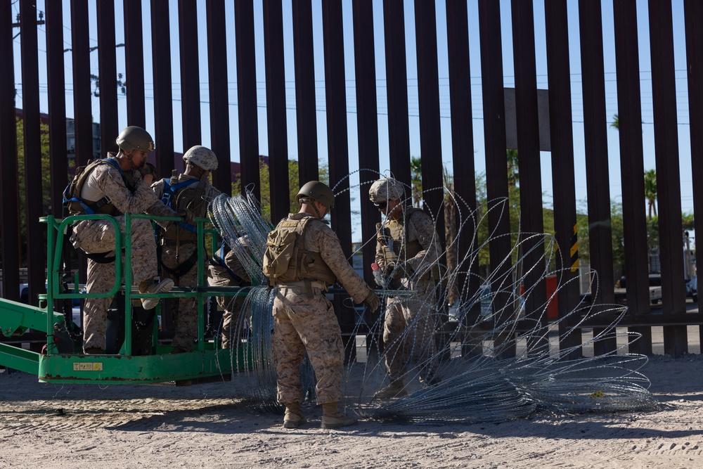 JTF-SB Marines continue conducting barrier