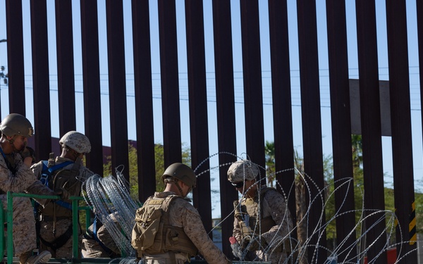 JTF-SB Marines continue conducting barrier