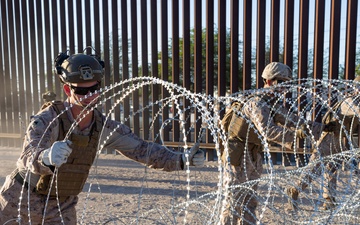 JTF-SB Marines continue conducting barrier reinforcement operations