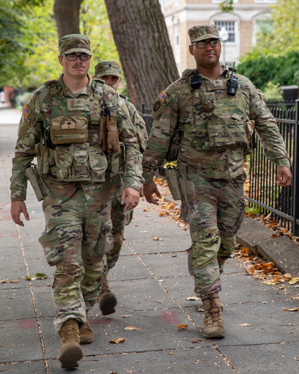 S.C. Soldiers Patrol Dupont Metro Station