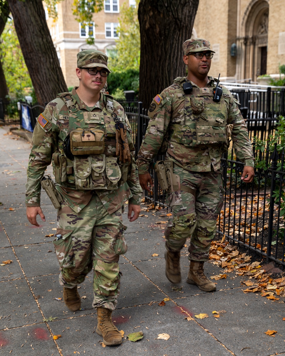 S.C. Soldiers Patrol Dupont Metro Station