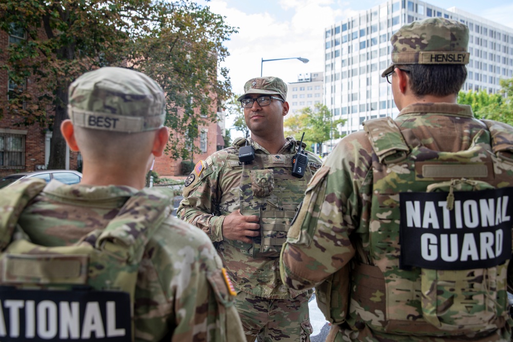 S.C. Soldiers Patrol Dupont Metro Station