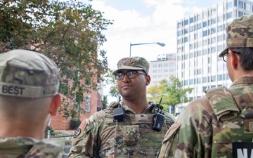 S.C. Soldiers Patrol Dupont Metro Station