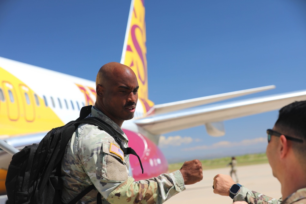 101st Airborne Division (Air Assault) arrive at Ft. Huachuca, Arizona for Joint Task Force-Southern Border.