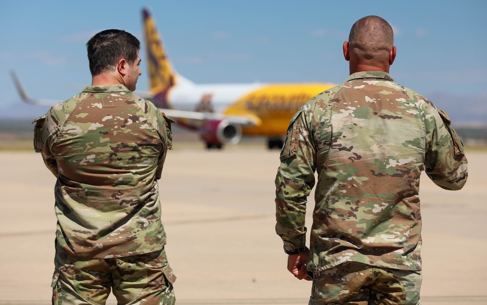 101st Airborne Division (Air Assault) arrive at Ft. Huachuca, Arizona for Joint Task Force-Southern Border.