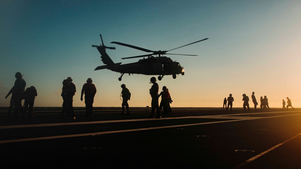 George Washington Conducts Flight Operations