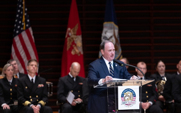 Navy Band performs at the Navy 250th Commemoration