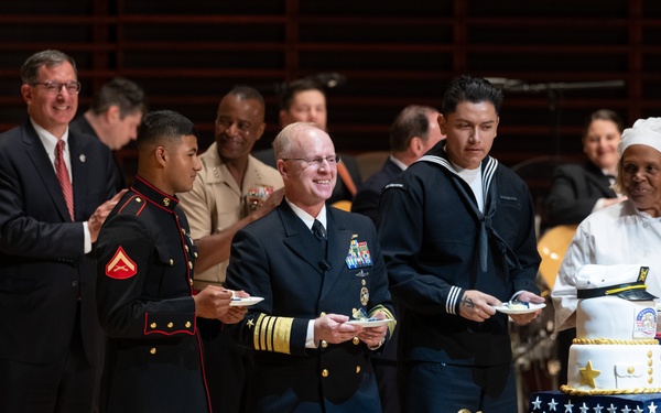 Navy Band performs at the Navy 250th Commemoration