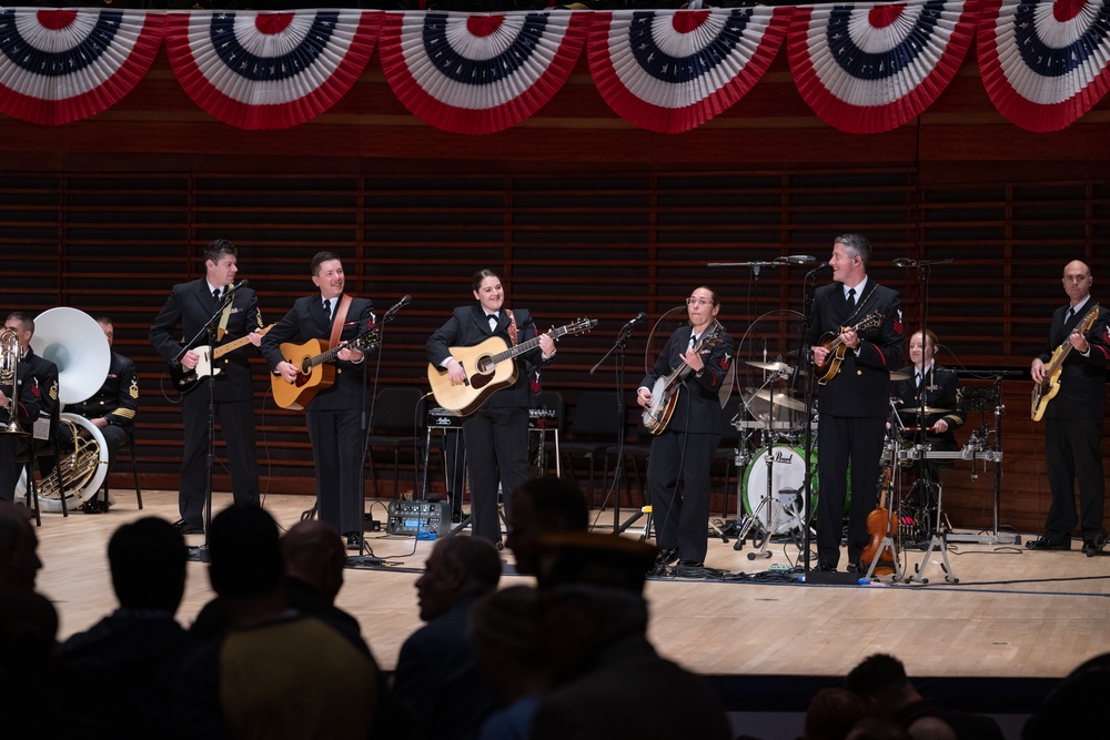 Navy Band performs at the Navy 250th Commemoration