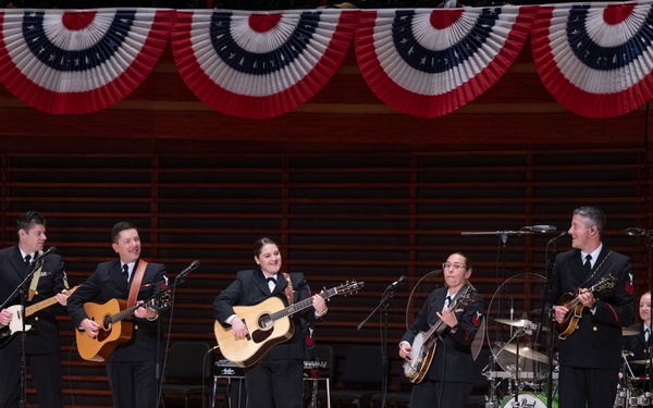 Navy Band performs at the Navy 250th Commemoration