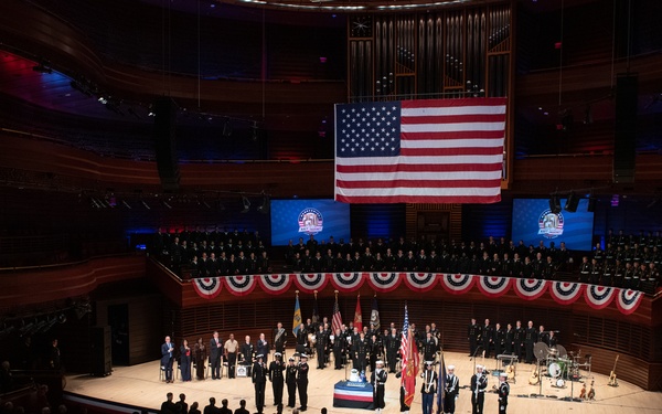 Navy Band performs at the Navy 250th Commemoration