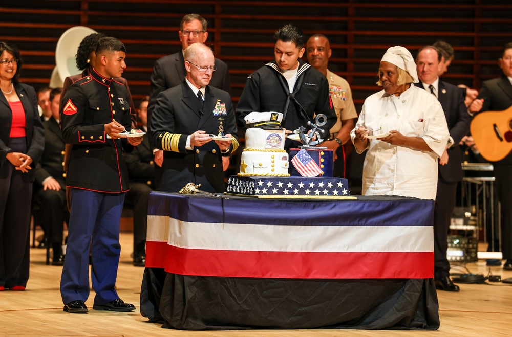 Navy 250 Cake Cutting Ceremony