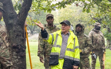 National Guard Trims Trees Near Tidal Basin